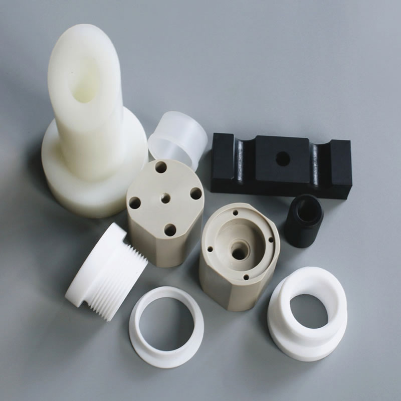 គ្រឿងម៉ាស៊ីនផ្លាស្ទិច PTFE, PEEK, PCTFE, TFM